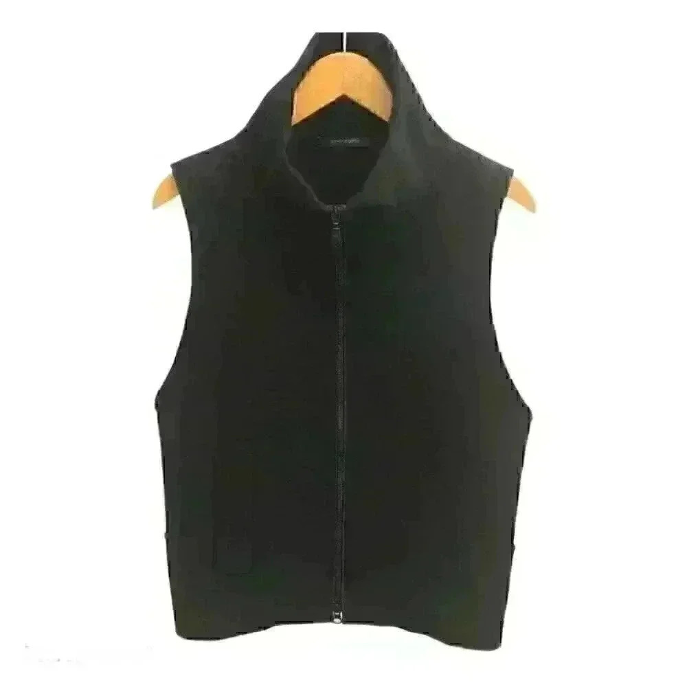 Annette Gortz Designer Relaxed Fit Soft Shell Vest Black Size 36
